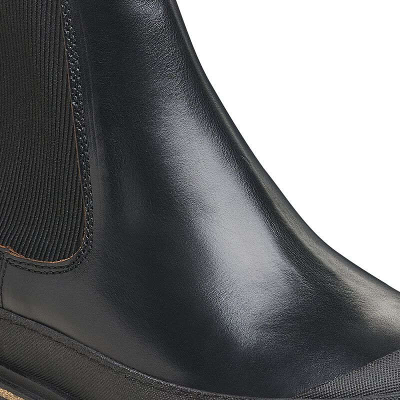 BIRKENSTOCK Prescott Slip On Men Waxy Leather Black Trail Easy detail