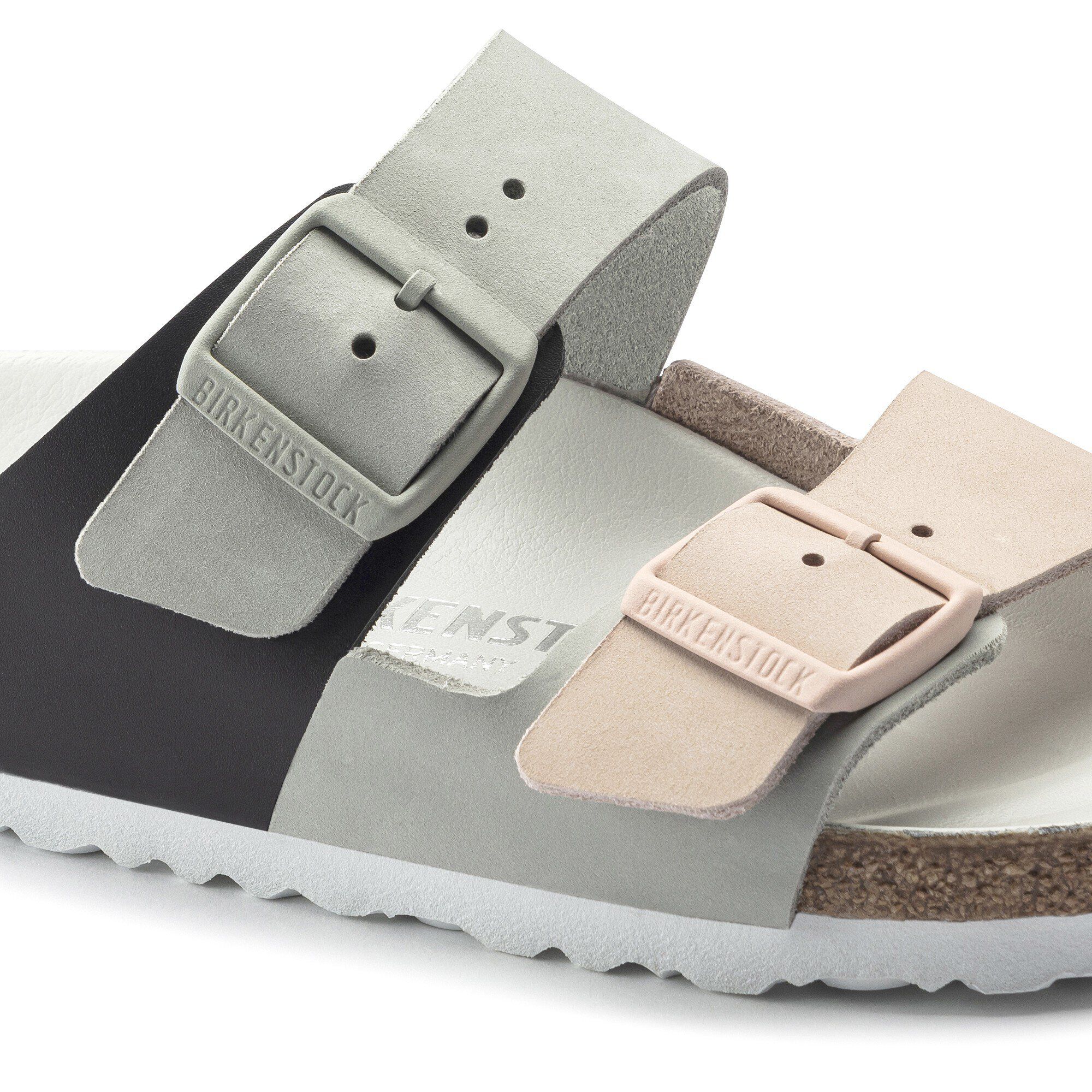 Arizona Split Nubuck Leather in Color Mineral/Light Rose