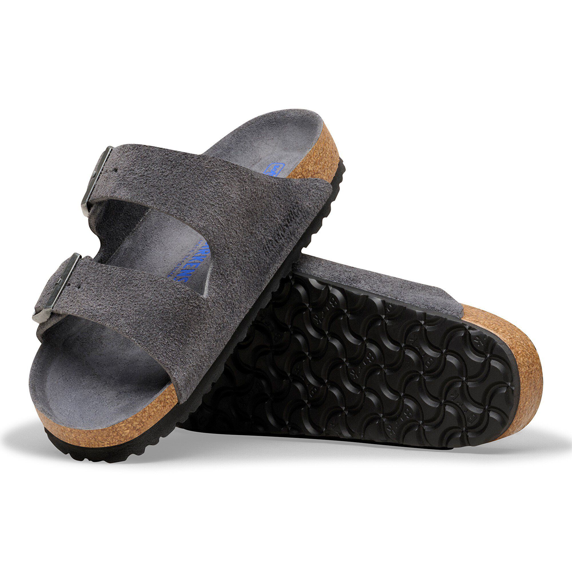 Arizona Soft Footbed Suede Leather with outer sole details