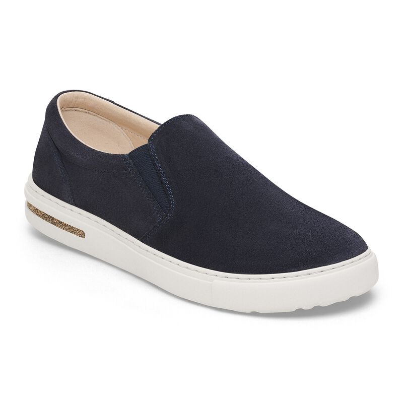 BIRKENSTOCK Oswego Suede Leather Taupe Trail Easy detail