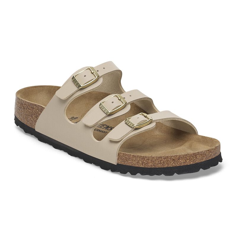 BIRKENSTOCK Florida Birko-Flor Shiny Glitter Silver Trail Easy detail