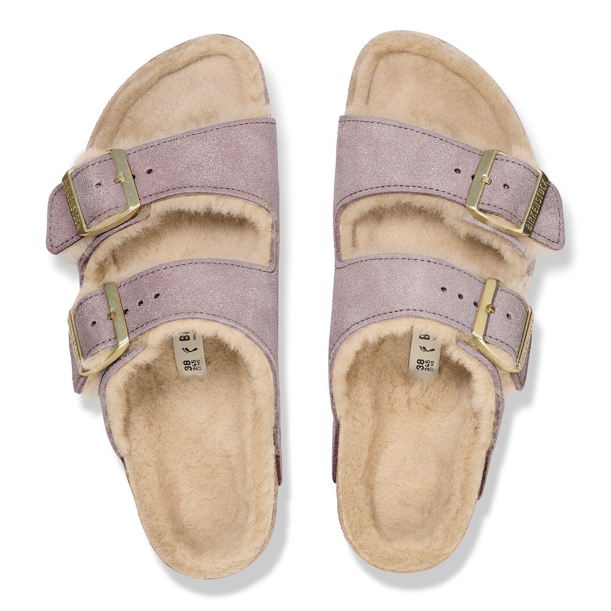 Arizona Shearling Suede Leather-Shearling - a top view