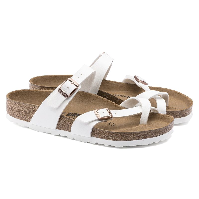 BIRKENSTOCK Mayari Birko-Flor White Soft Sole detail