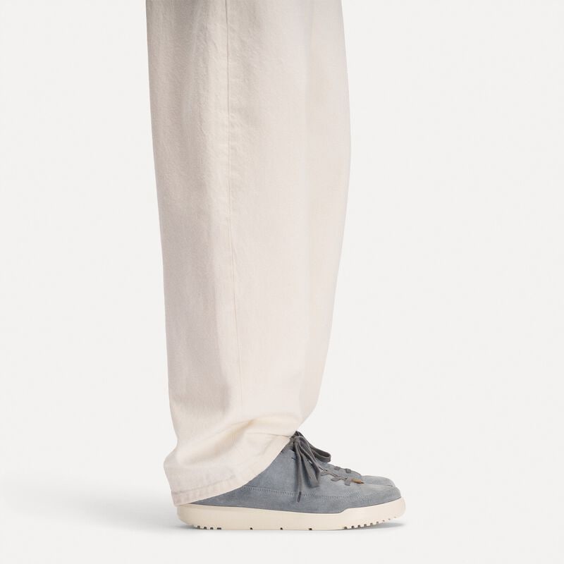 BIRKENSTOCK Melbourne Suede Leather Basalt Gray Soft Sole detail