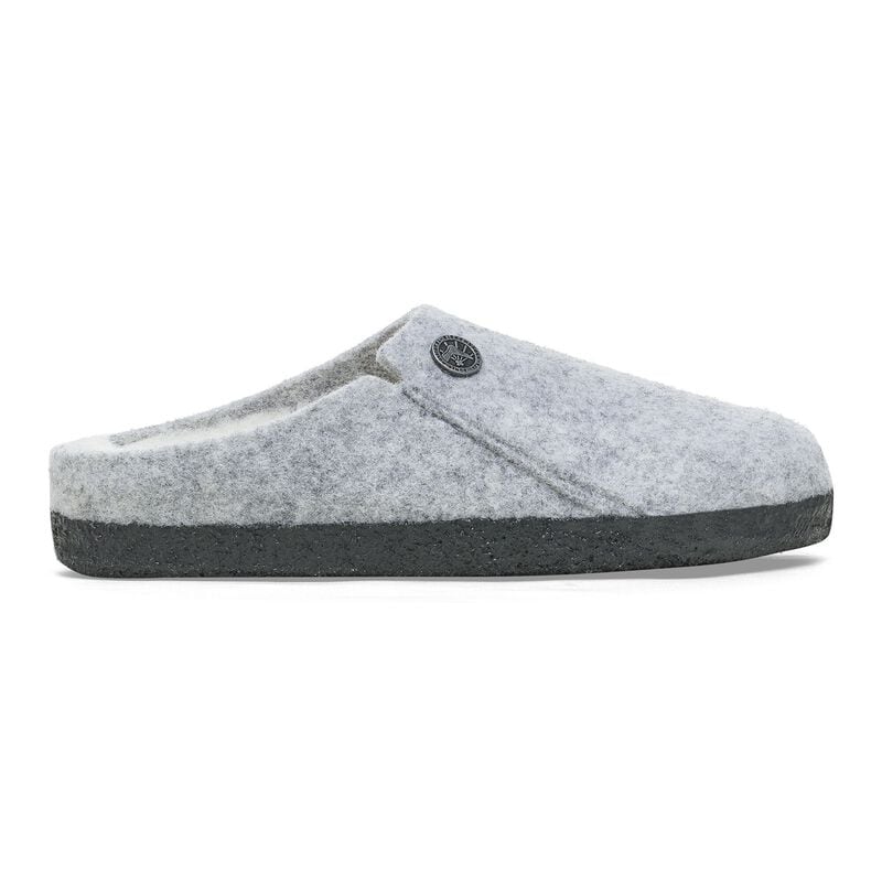 BIRKENSTOCK Zermatt Kids Shearling Felt Light Gray Soft Sole detail