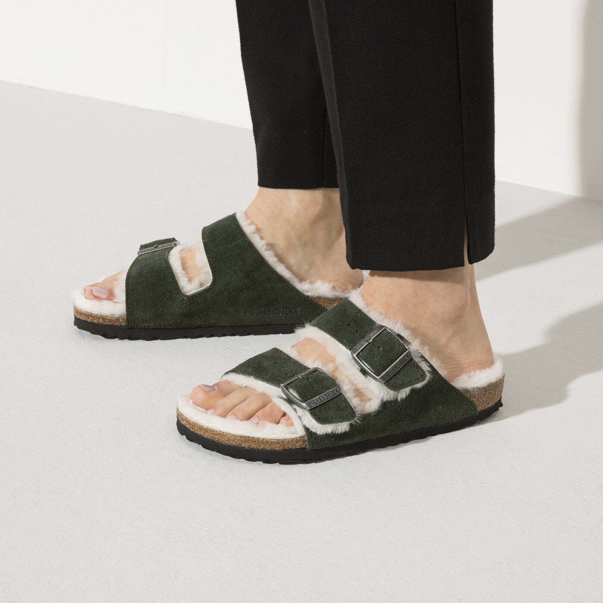 Arizona Shearling Suede Leather