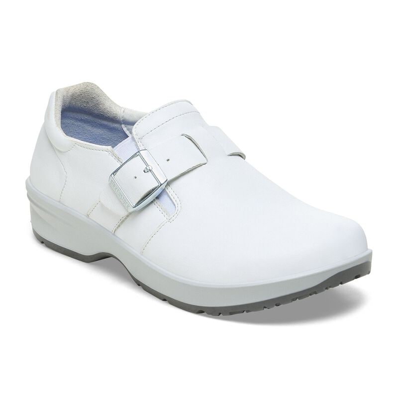 BIRKENSTOCK Caris PRO Natural Leather White Trail Easy detail