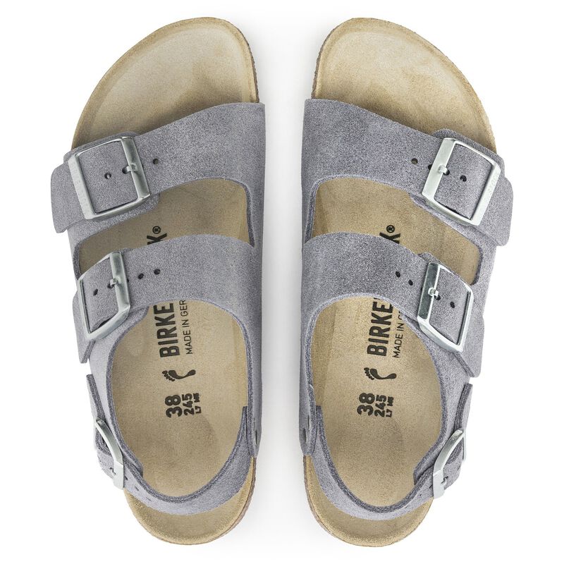 BIRKENSTOCK Milano Suede Leather Purple Fog Walk Edit detail