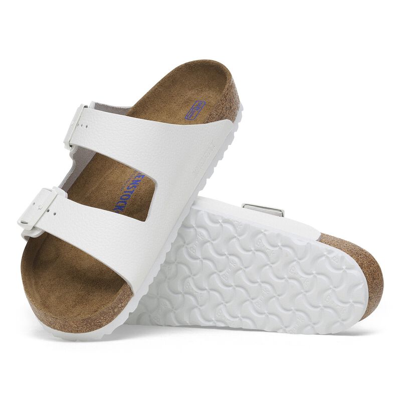 BIRKENSTOCK Arizona Soft Footbed Natural Leather White Contour Sole detail