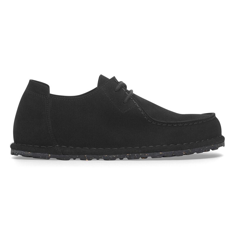 BIRKENSTOCK Utti Lace Suede Leather Black Soft Sole detail