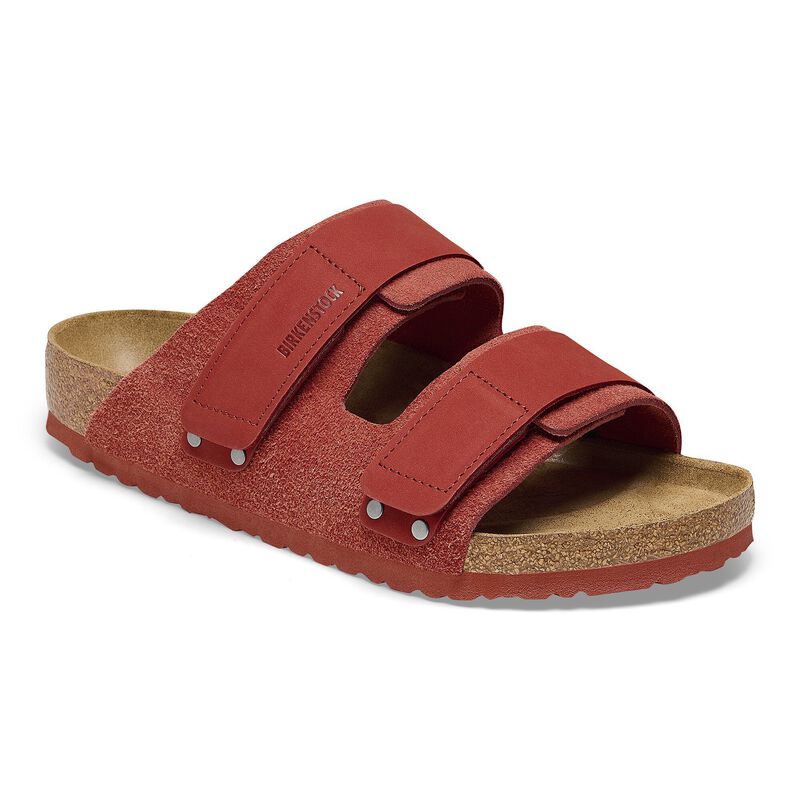 BIRKENSTOCK Uji Nubuck-Suede Leather Fuchsia Tulip Soft Sole detail