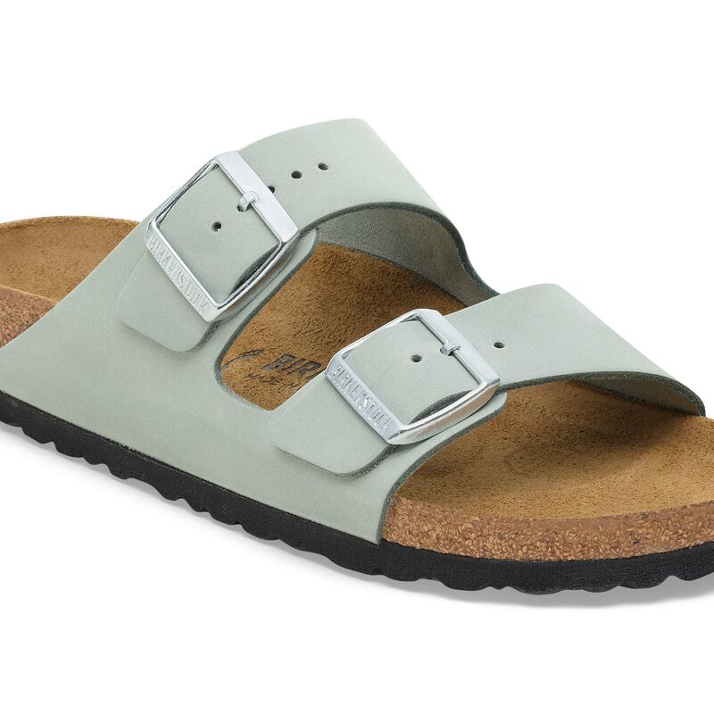BIRKENSTOCK Arizona Nubuck Leather Pure Sage Daily Comfort detail