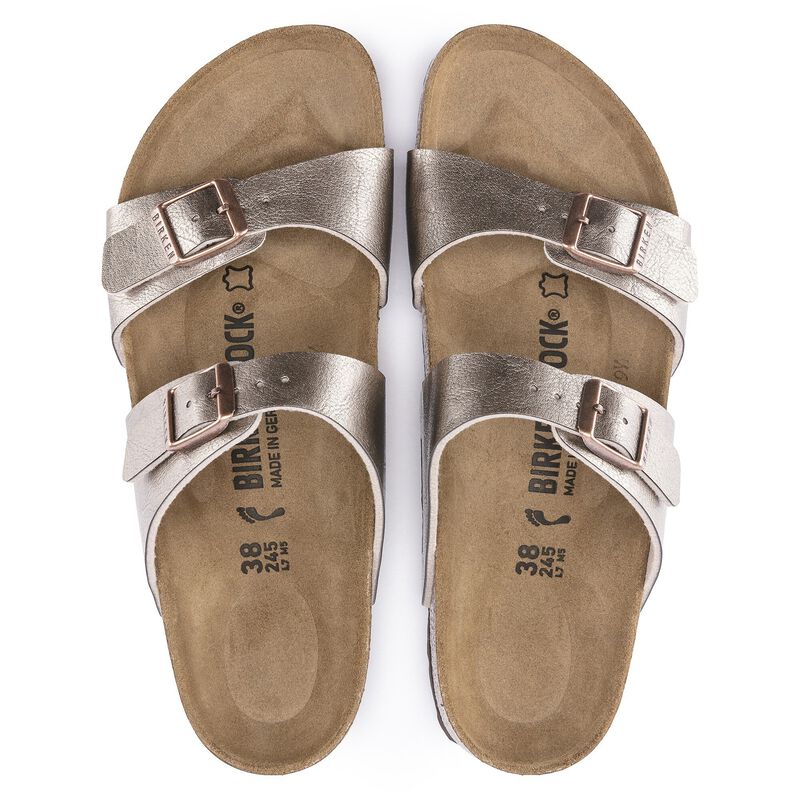 BIRKENSTOCK Sydney Birko-Flor Graceful Taupe Lounge Fit detail