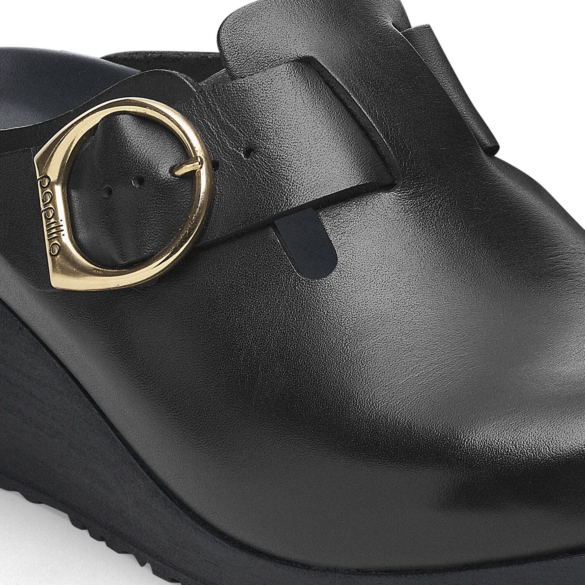 靴 FANNY RING-BUCKLE BLACK 36 Fanny Ring-Buckle Leather in Color Black/Black | BIRKENSTOCK US