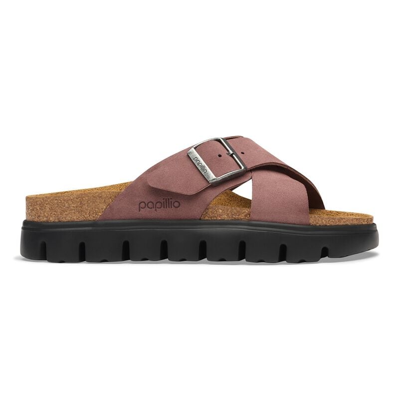 BIRKENSTOCK Siena Chunky Suede Leather Pepper Trail Easy detail
