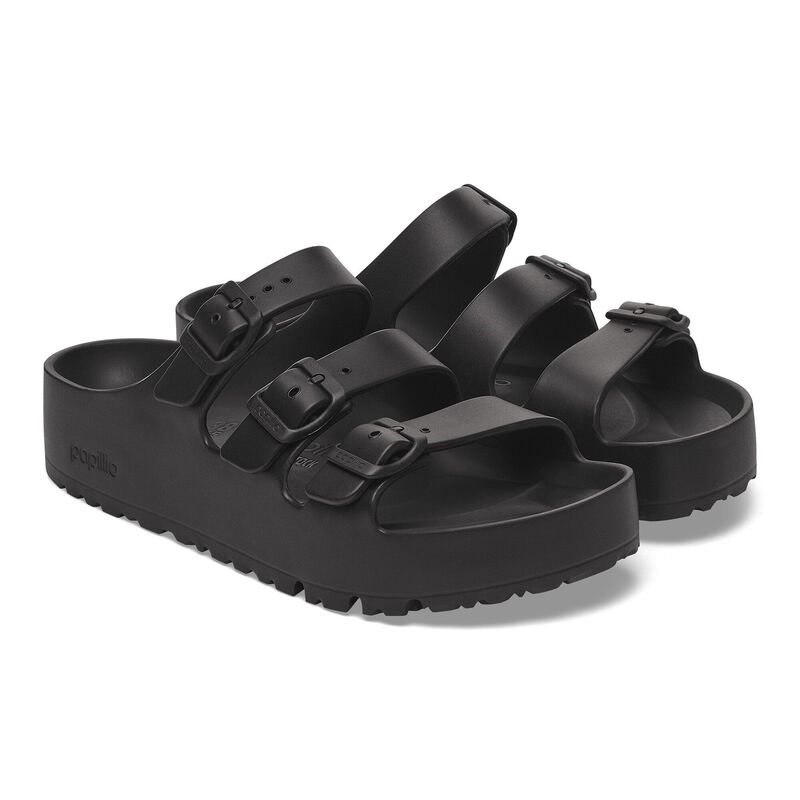 BIRKENSTOCK Florida Flex Platform EVA Black Soft Sole detail