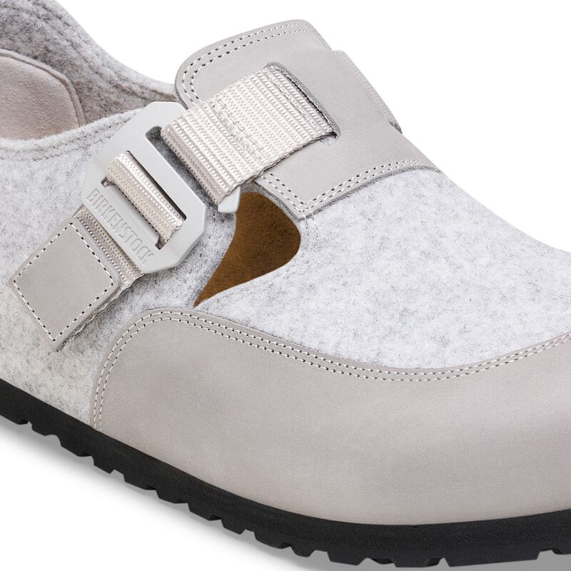 BIRKENSTOCK London Nova Felt Leather/Textile/Felt Stone Coin Easy Walk detail