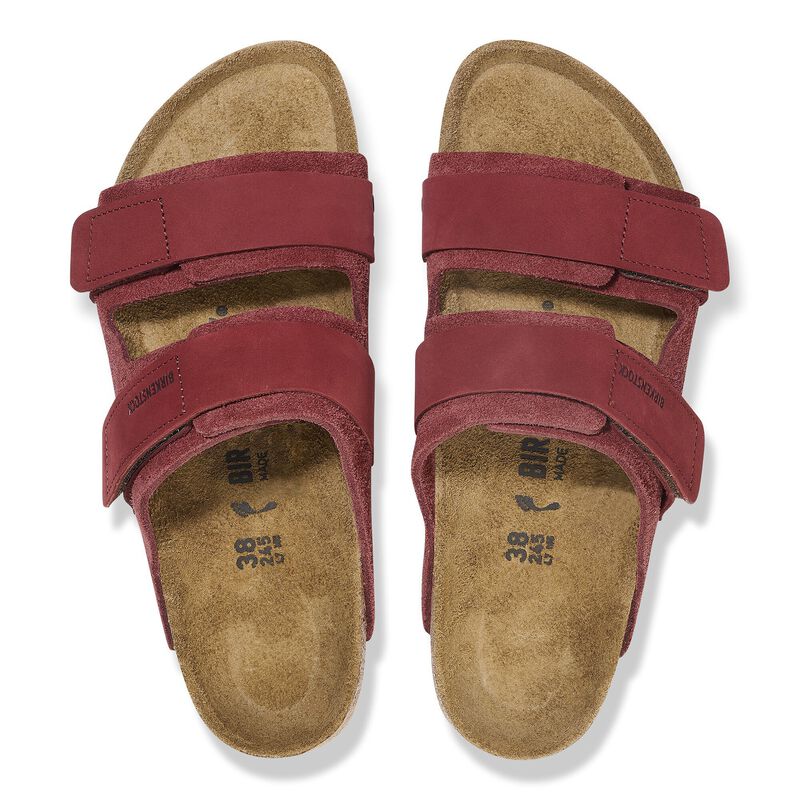 BIRKENSTOCK Uji Nubuck Leather/Suede Zinfandel Contour Sole detail