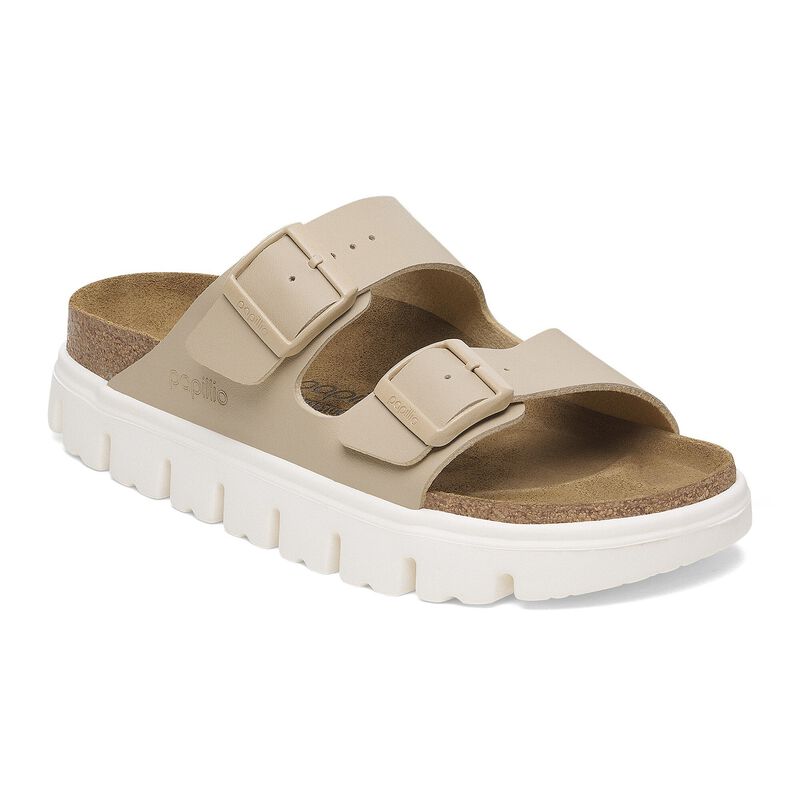 BIRKENSTOCK Arizona Chunky Birko-Flor Sandcastle Soft Footbed detail
