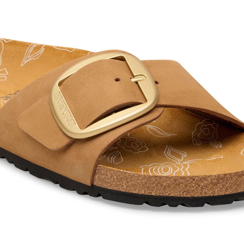 BIRKENSTOCK Madrid Big Buckle Nubuck Leather Mink Classic Fit detail