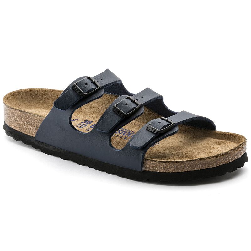 BIRKENSTOCK Florida Soft Footbed Birko-Flor Black City Comfort detail