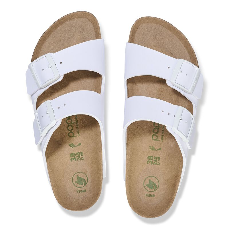 BIRKENSTOCK Arizona Flex Platform Birko-Flor White Trail Easy detail