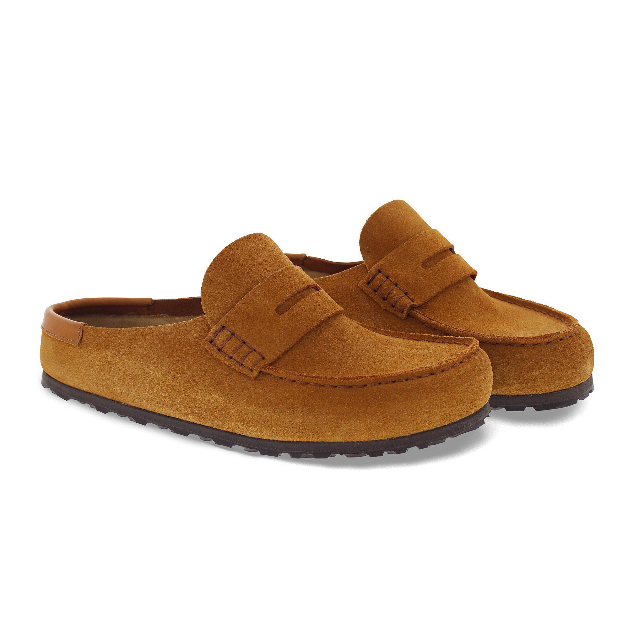 Naples Wrapped Suede Nubuck in Color Mink | BIRKENSTOCK US