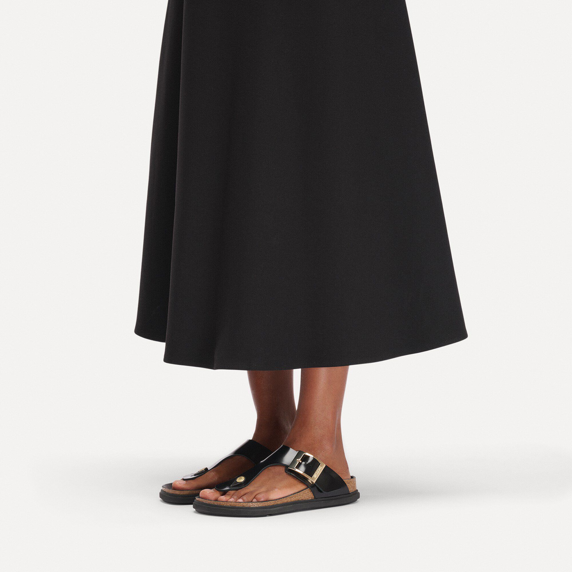 Gizeh Droplet Buckle Natural Leather Patent