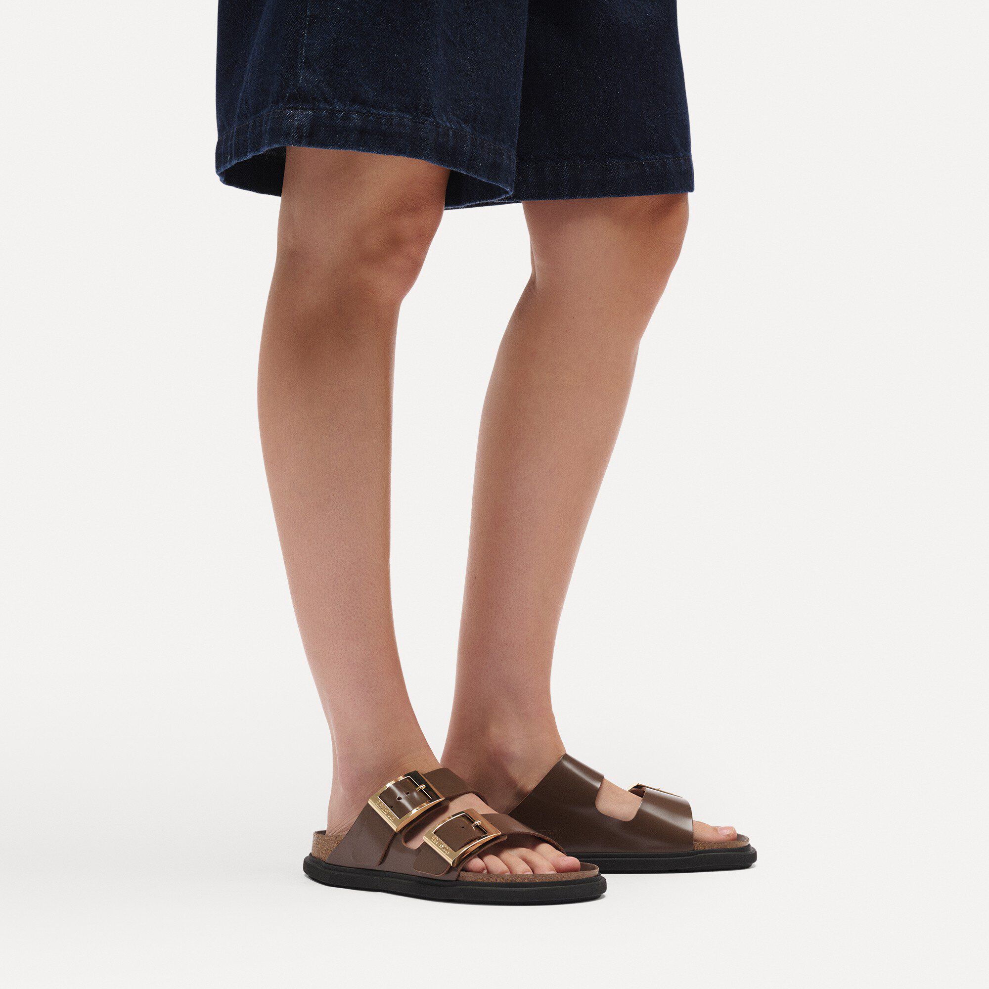 Arizona Droplet Buckle Natural Leather Patent