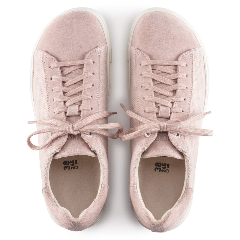 BIRKENSTOCK Bend Low Leather-Textile Soft Pink Lounge Fit detail