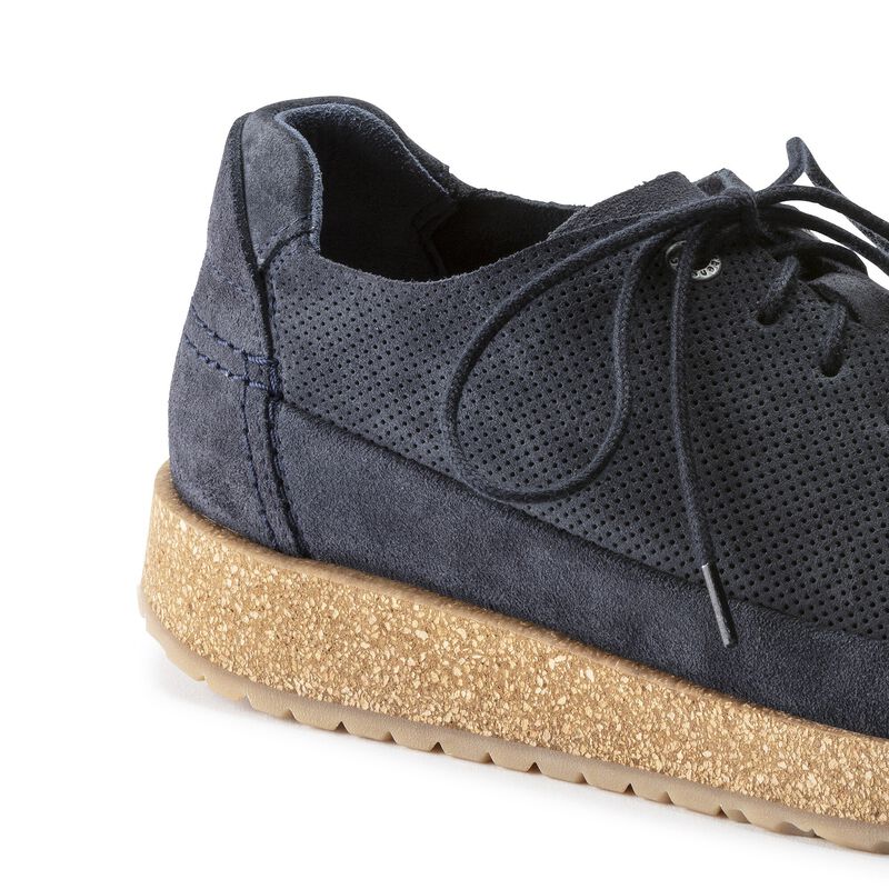 BIRKENSTOCK Honnef Light Suede Leather Midnight Blue Trail Easy detail