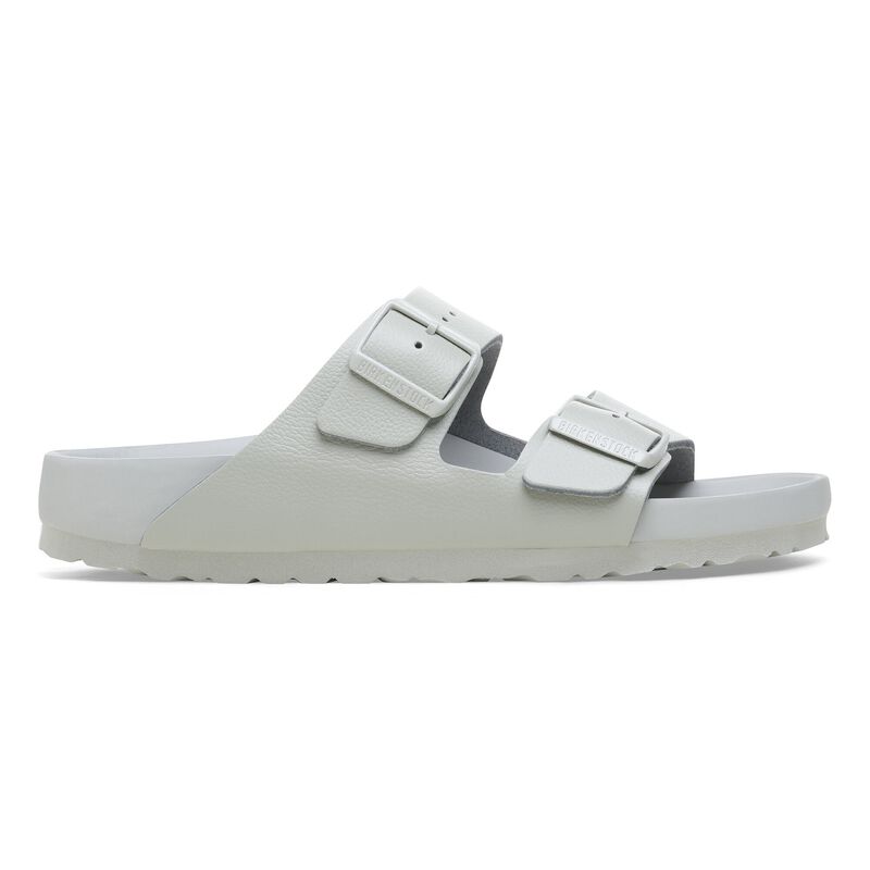 BIRKENSTOCK Arizona Natural Leather Mineral Gray Soft Footbed detail
