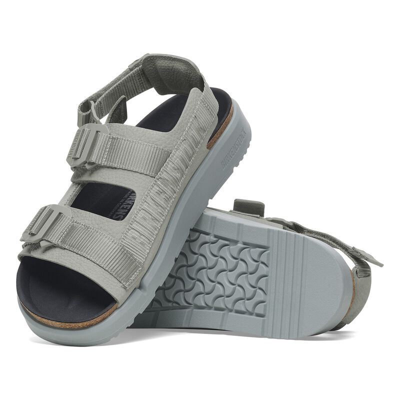 BIRKENSTOCK Shinjuku Leather-Textile Pure Sage Trail Easy detail