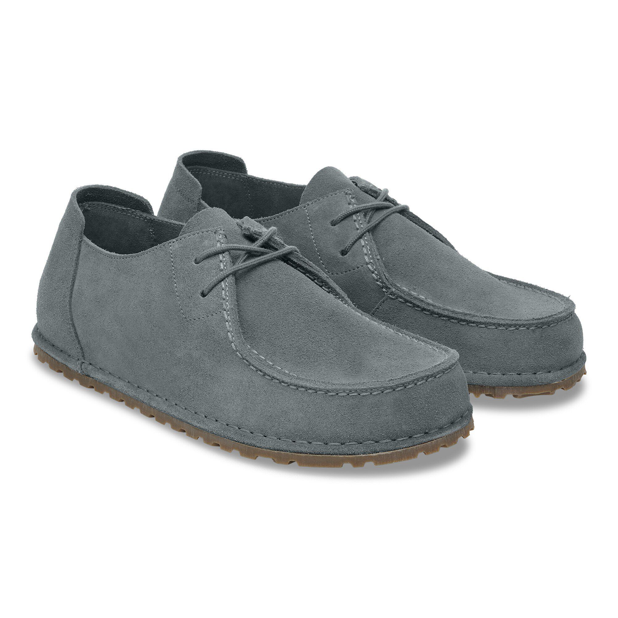 Utti Lace Suede Leather in Color Basalt Gray | BIRKENSTOCK US