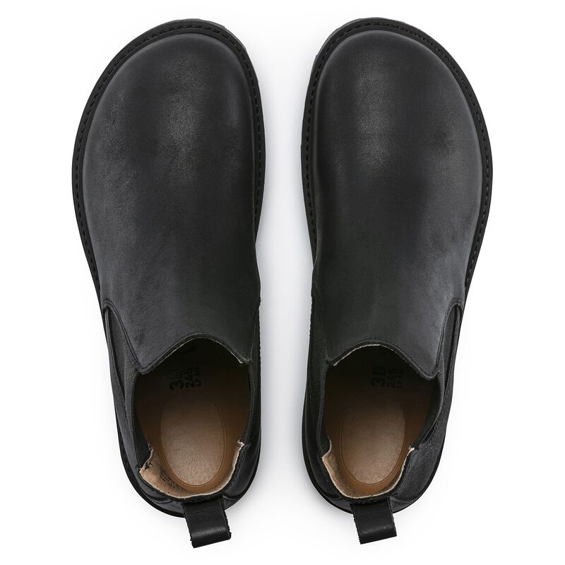 BIRKENSTOCK Stalon Nubuck Leather Black Trail Easy detail