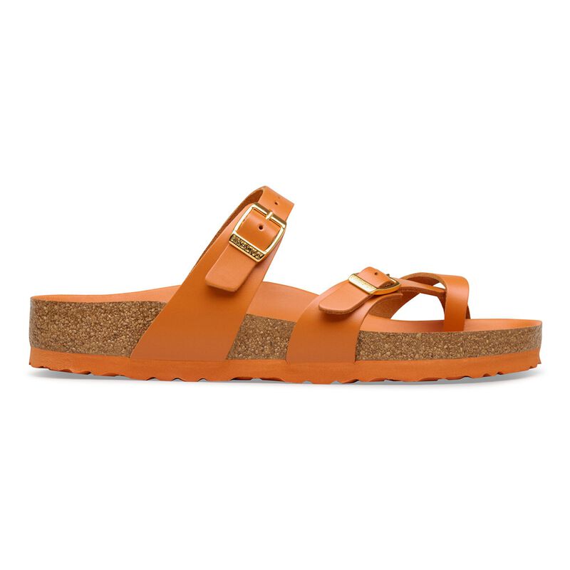 BIRKENSTOCK Mayari Natural Leather New Dressy Kurkuma Walk Edit detail