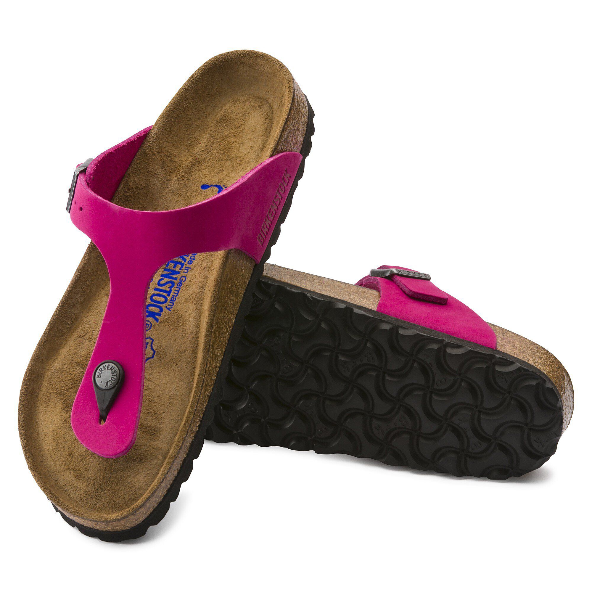 Gizeh Soft Footbed Nubuck Leather with outer sole details