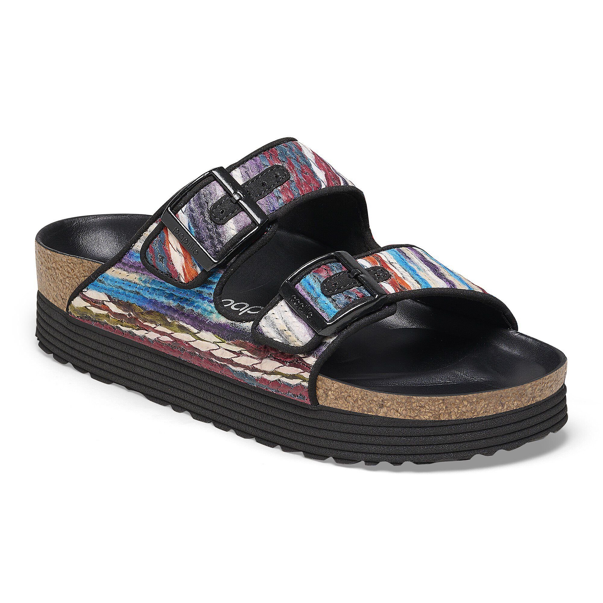Paula M'Adle シルクスクリーン Duo Arizona Flex Platform Textile in Color Multi Turquoise