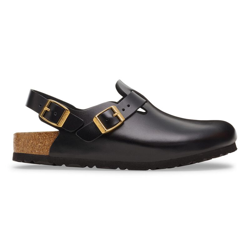 BIRKENSTOCK Tokio II Natural Leather Black Dressy Leather Classic Fit detail