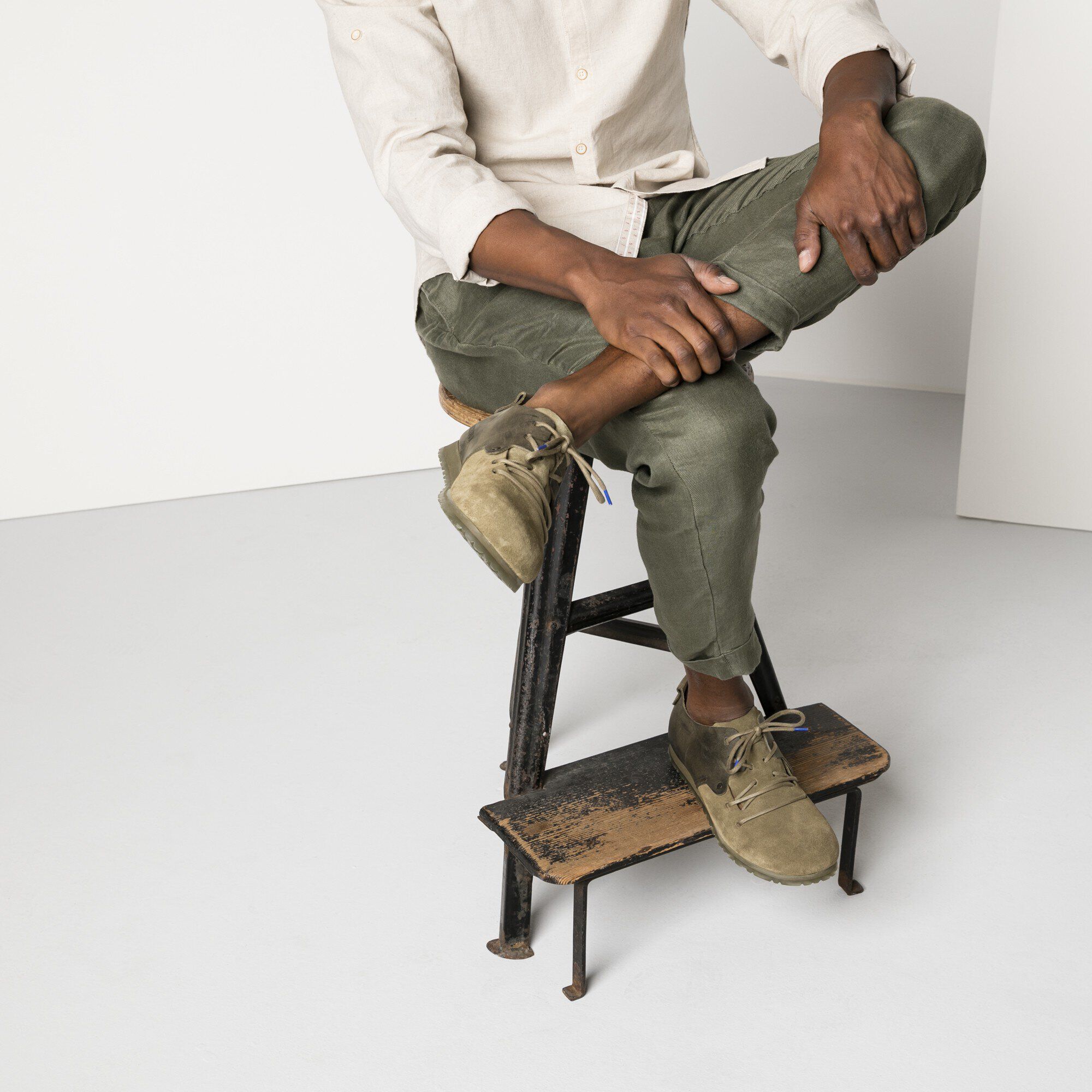   Close-up with a male model