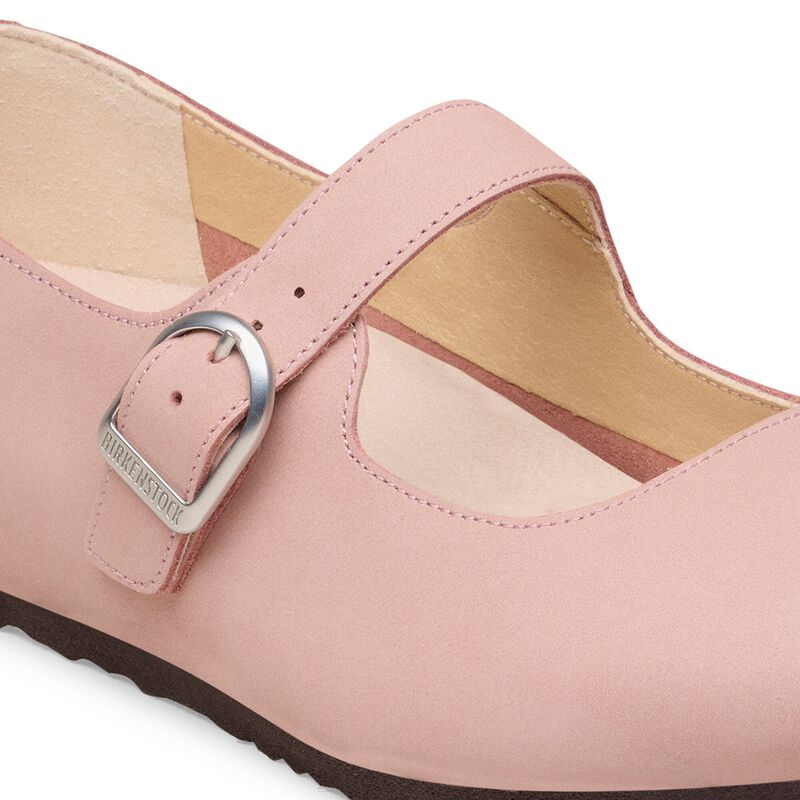 BIRKENSTOCK Santa Clarita Nubuck Leather Pink Clay Classic Fit detail
