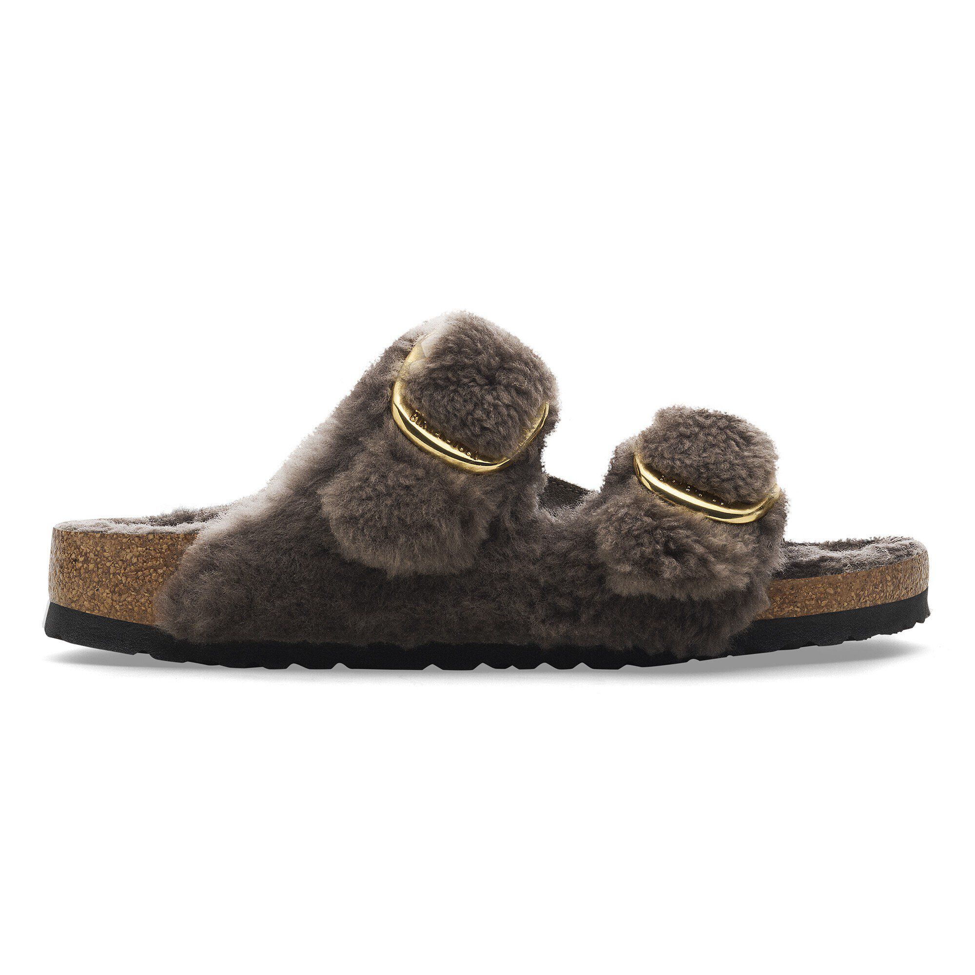 Arizona Big Buckle Shearling in Color Concrete Gray
