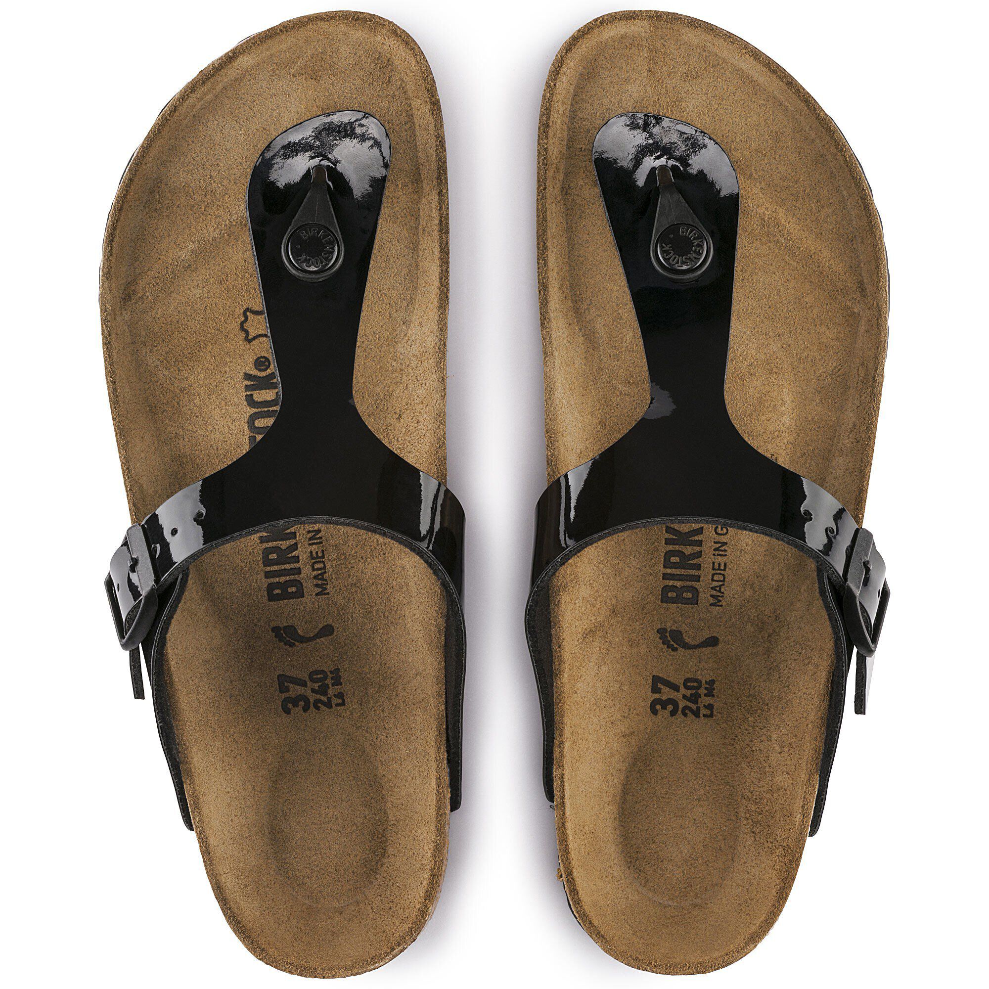 Gizeh Birko-Flor Patent in Color Black Patent | BIRKENSTOCK US