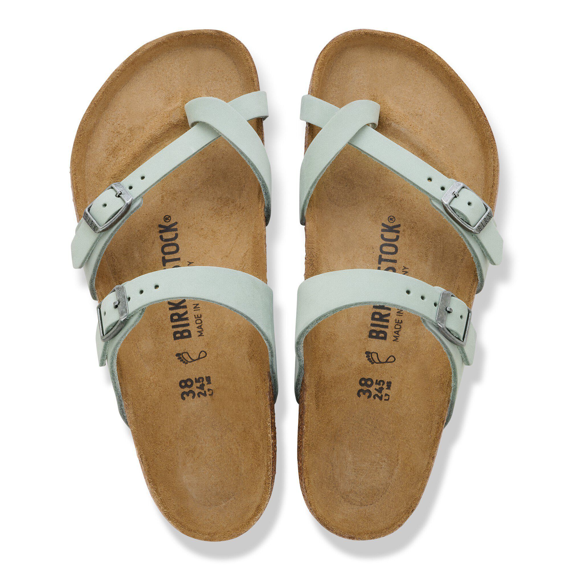 Mayari Nubuck Leather in Color Pure Sage | BIRKENSTOCK US