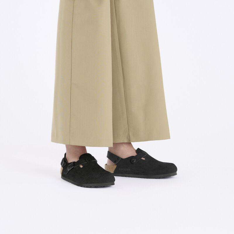BIRKENSTOCK Tokio Suede Leather Black Easy Walk detail
