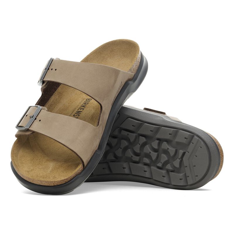BIRKENSTOCK Arizona Crosstown Men Waxy Leather Tobacco Brown City Comfort detail