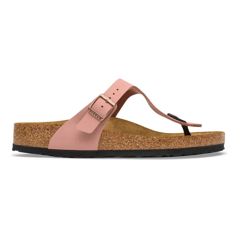 BIRKENSTOCK Gizeh Birko-Flor Nubuck Pink Clay Trail Easy detail