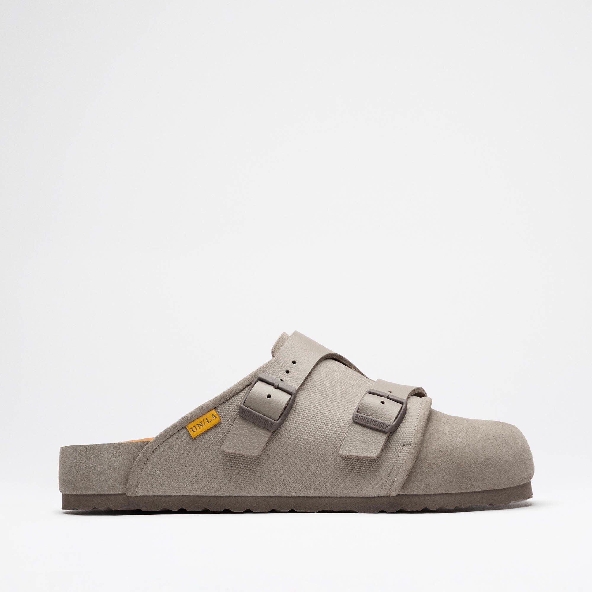 UNION Bimshire Natural Leather-Suede-Textile in Color Beige Taupe