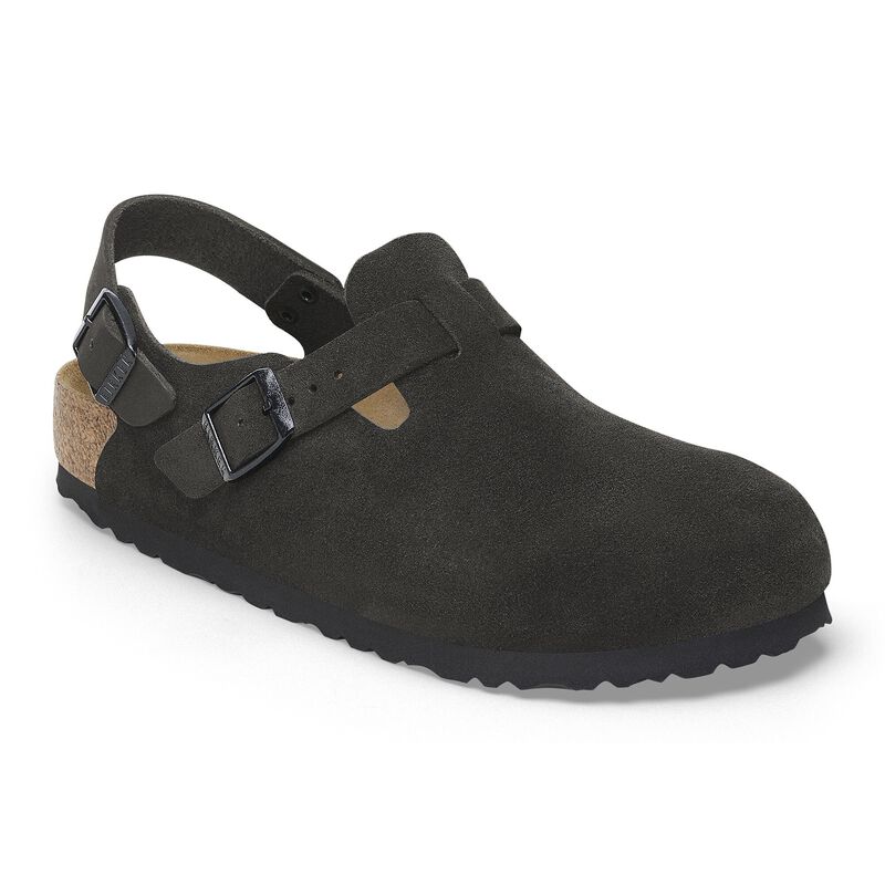 BIRKENSTOCK Tokio Suede Leather Charcoal Walk Edit detail