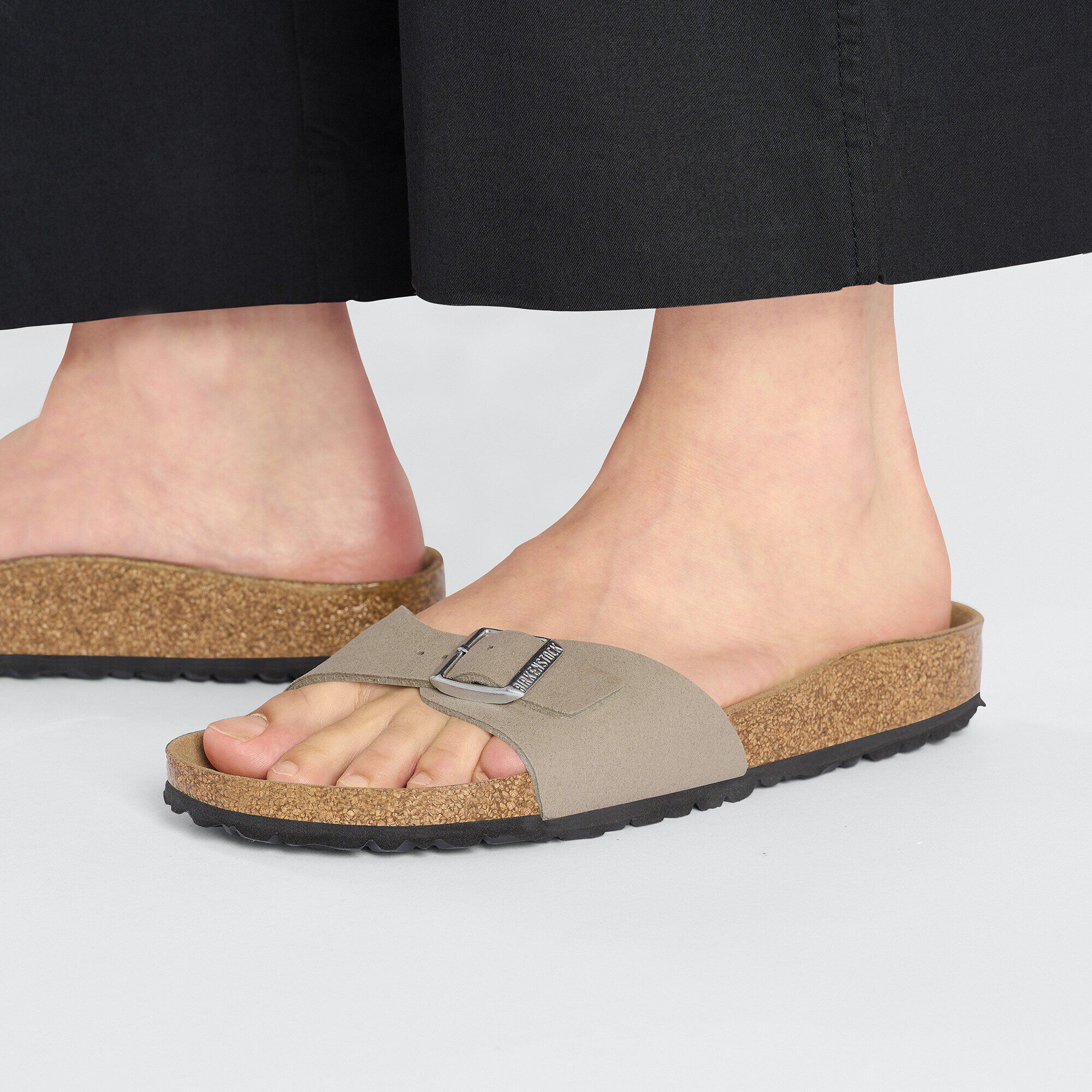 【新品】BIRKENSTOCK Madrid 26cm Madrid Vegan Synthetics in Color Gray Taupe | BIRKENSTOCK US